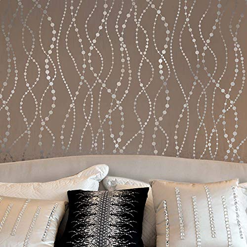 Pearls Allover Wall Stencil – Large Stencils For Painting Walls – Try Stencils Instead Of Wallpaper – Modern Stencils For Wall Painting – Stencil Designs For Diy Home Décor (Large: 25.9" X 44.5") #TOP4