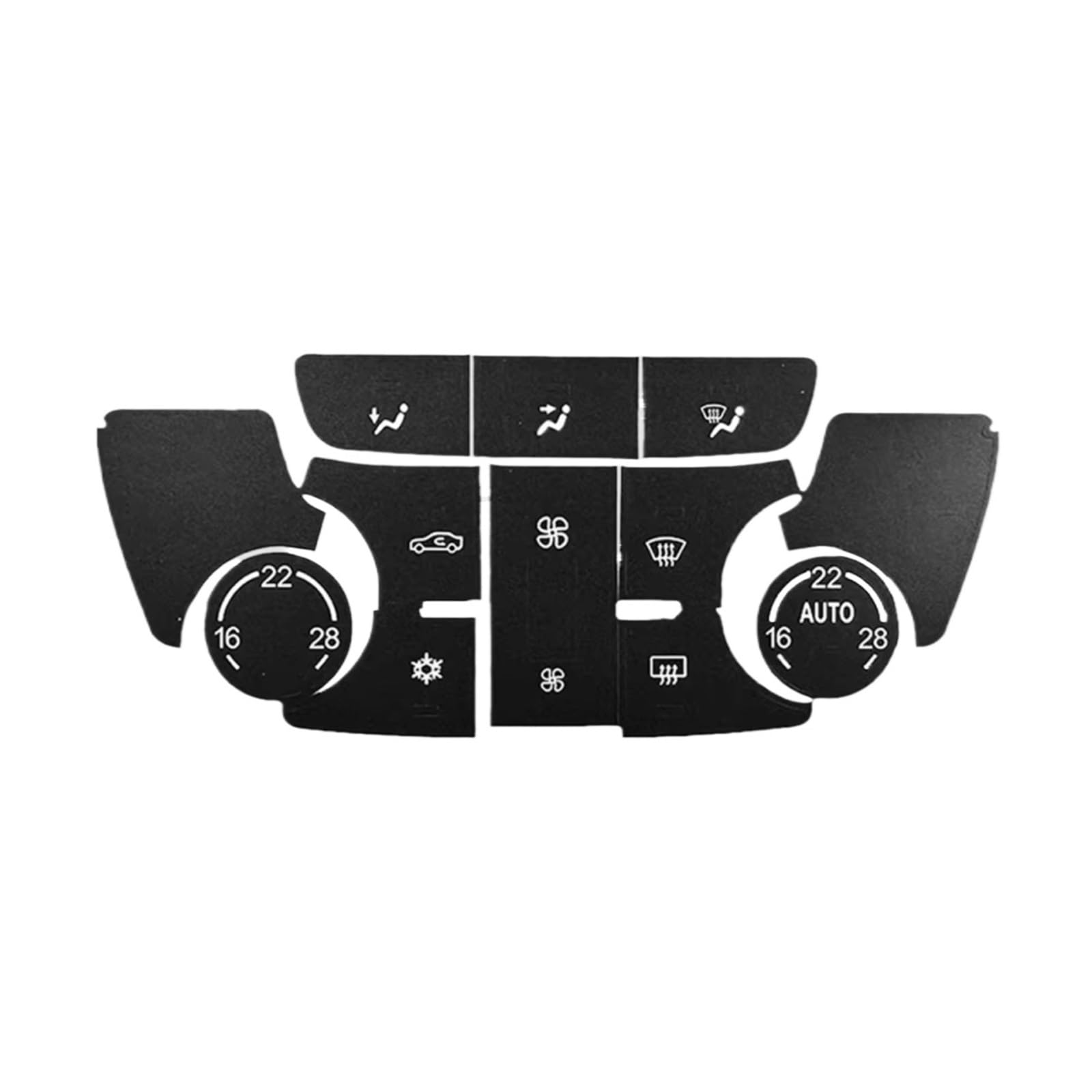 Interior Button Sticker Compatible with Opel for Mokka 2012-2017 Car AC Button Repair Decal Stickers Climate Control Switch Panel