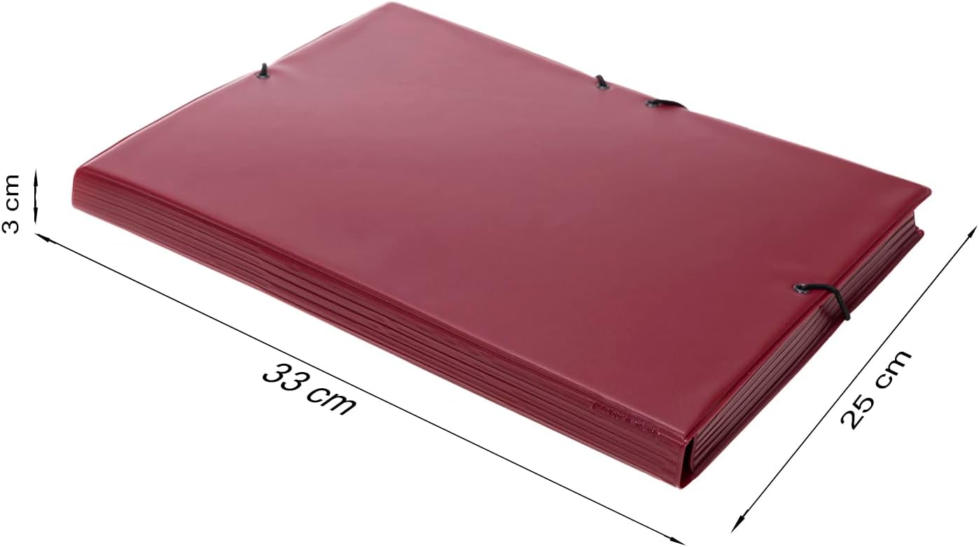 Grafoplas Folder F Rubber Plastic Flap, Garnet
