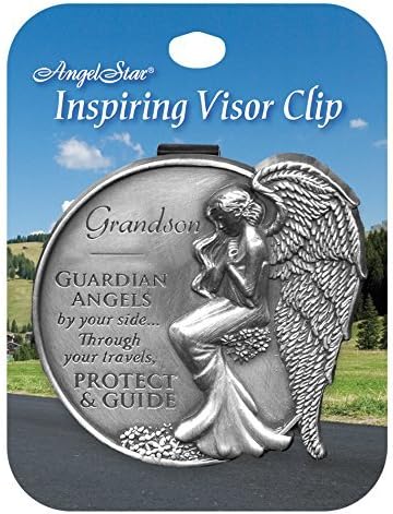 Miniatura 3 de Angelstar 15687 Grandson Guardian Angel Visor Clip Accent, 2-12 pulgadas, Negro