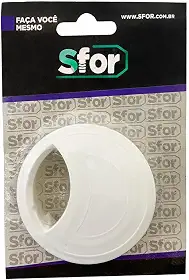 Passa Fio Para Mesa 60 Mm Branco - 1 Peça