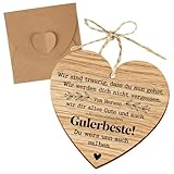 Geschenk Kollege Holzkarte Abschiedskarte Kollegen, Herzanhänger Karte Abschiedsgeschenk Kollegin, Abschied Kollege Jobwechsel Lehrer, Schulabschluss, Freundinnen, Abschiedsgeschenkkarte