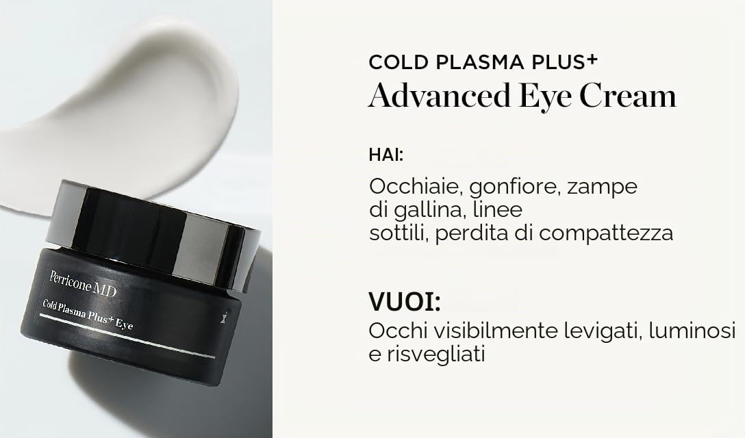 Perricone MD Advanced Cold Plasma Plus+ Eye Cream 15ml | Advanced skincare targeting visible signs of ageing, including texture, tone and firmness.