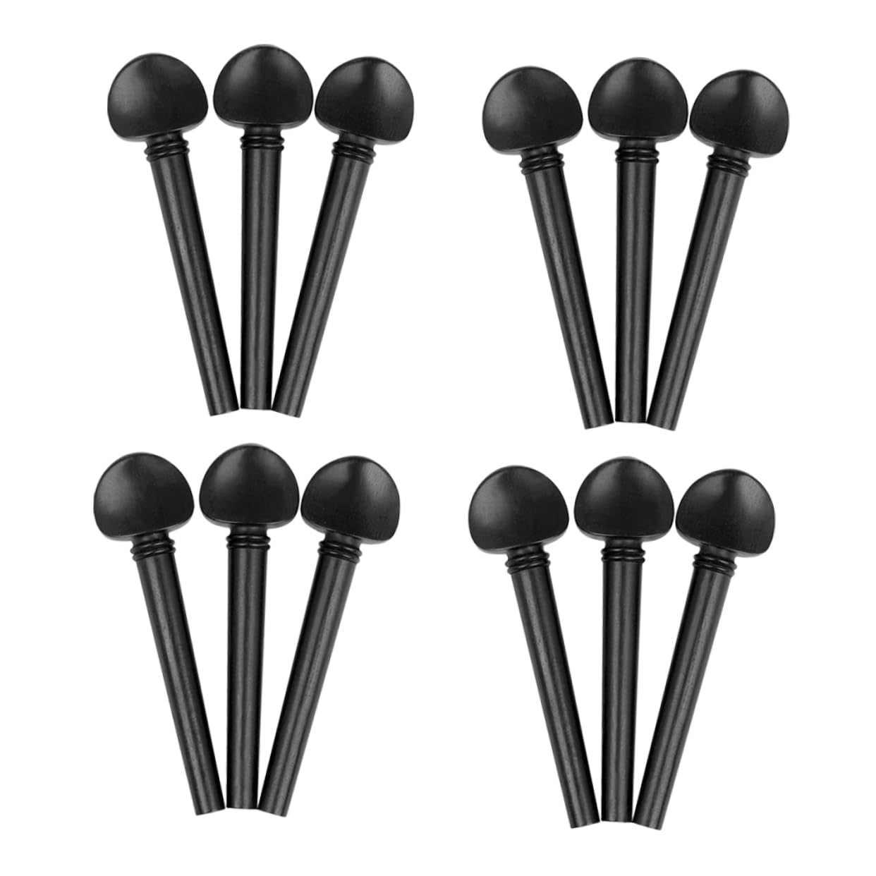 Milisten 12pcs Tuning Pegs for Oud Smooth Surface Non Slip Knob Easy to Operate Replacement Parts for String Instruments Durable Oud Accessories for DIY Projects