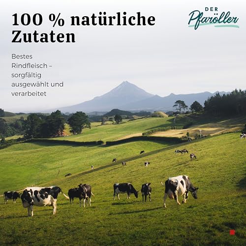 DER PFARÖLLER Bayerische Rinderroulade mit Soße – hausgemacht, traditionell, nachhaltig – Fleischgericht im Glas, 2 Gläser à 400g – Fertiggericht für Topf & Mikrowelle