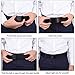 VBIGER Cinturón Lona Ocasional para Hombre,125cm (Negro)