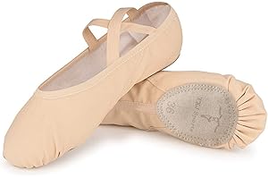 Zapatillas de ballet para niñas: Zapatos de lona para ballet, yoga y baile