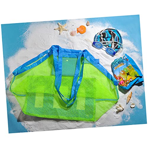 Kisangel Beach Tote Bag Mesh Boys and Girls Beach Toys Storage Large Size Pouch Material Easy to Use and Carry4