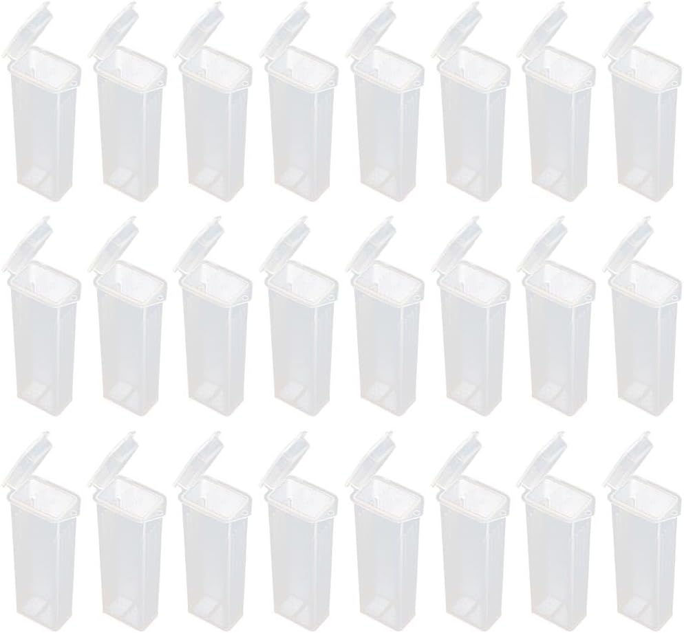 50pcs Slide Box Plastic Slide Holder Holder for Staining Pathological Storage Case Glass Polyethylene Braces Slides Pp. Plastic Box White Microscope