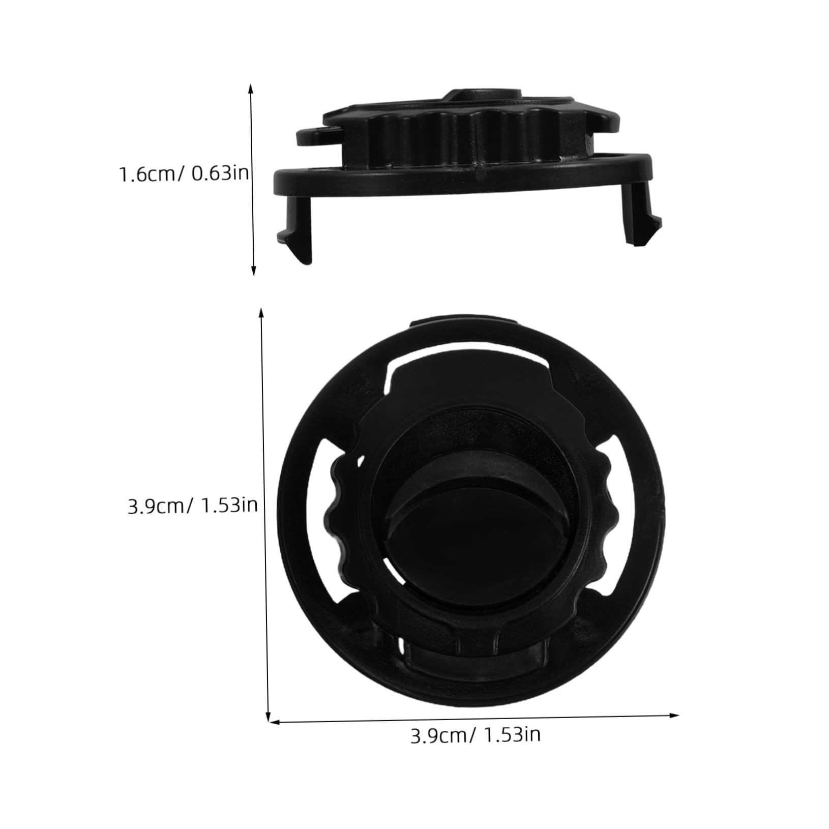 Mikikit 4 Pairs Lens Set Buckle Nuts and Screws Parts Screw for Helmets Football Screw Football Clips Screws Nuts Repair Kit Black Plastic
