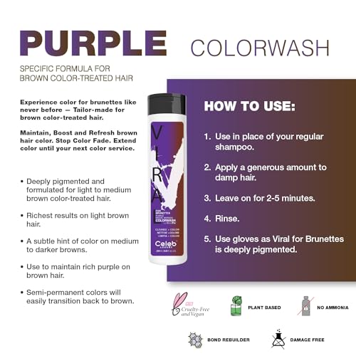Image of Celeb Luxury Colorwash Color Depositing Shampoo - Color Refresher, Vegan Hair Dye, Bondfix Bond Rebuilder, Viral and Gem Lites