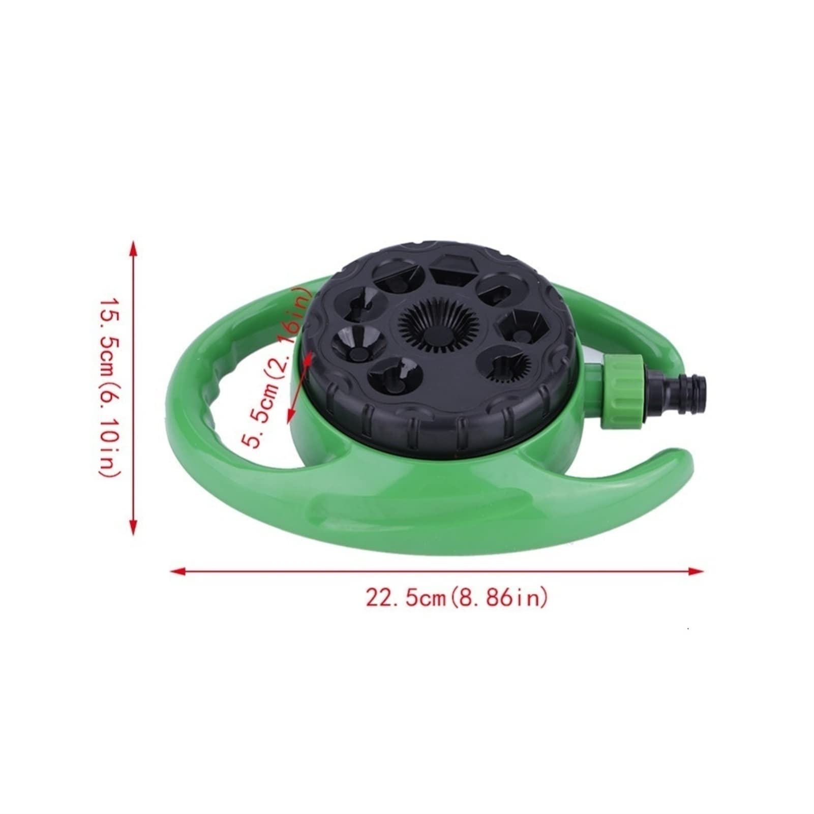 Rasensprenger für den Garten mit 9 Strahlarten Wassersprinkler für große Flächen für Rasen und Garten Gewächshaus-Bewässerungssystem Automatische Bewässerung Sprinkler Düse Sprayer