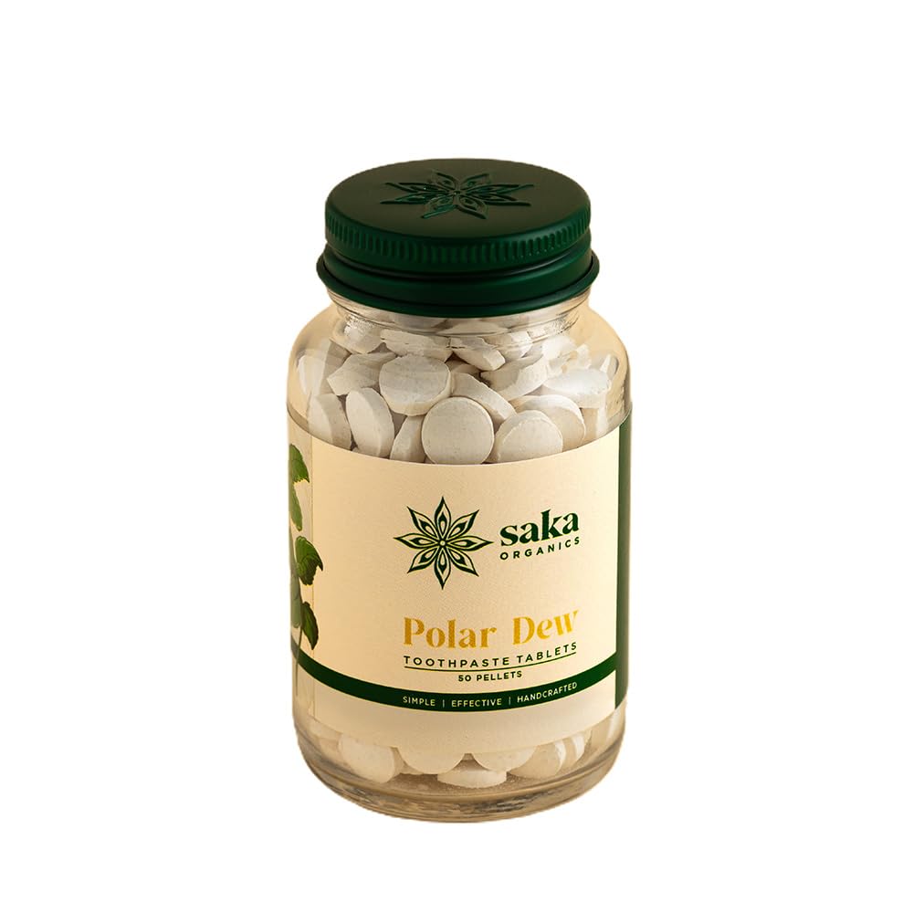 Saka - Polar Dew | Handmade Spearmint Toothpaste Tablets | Natural Oral Care (250 Pellets) (B0DC13MZ3T) Amazon Price History, Amazon Price Tracker