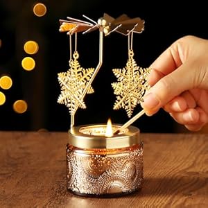 Gifts for Women, Birthday Gifts for Mom Daughter Sister Wife, Unique Easter Gift for Friend Women Rotatable Scented Candles Gift for Mothers Day Anniversary Christmas (Snowflake) Gifts for Women Birthday Gifts for Mom Daughter Sister Wife Unique Easter Gift for Friend Women Rotatable Scented Candles Gift for Mothers Day Anniversary Christmas Snowflake