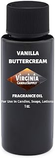 Vanilla Buttercream Fragrance Oil (1 oz Bottle) for Candle Making, Soap Making, Tart Making, Room Sprays, Lotions, Car Fresheners, Slime, Bath Bombs, Warmers…