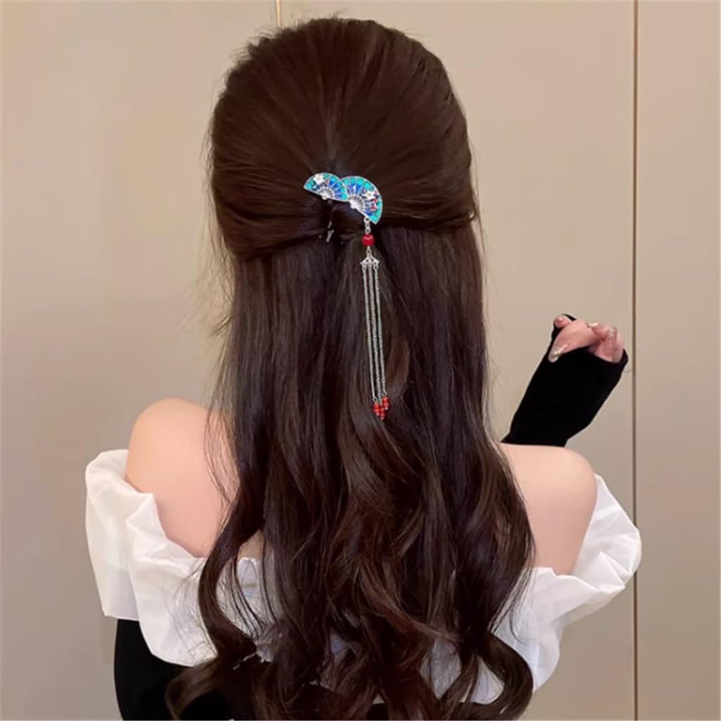 Pince à cheveux grand requin rose Mori pour coiffure de printemps