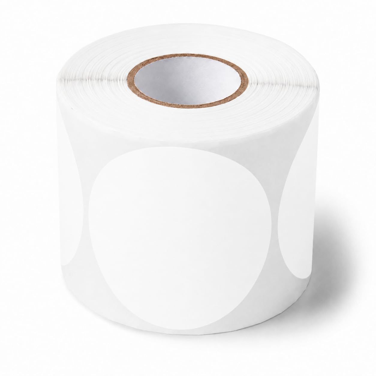 Semi-Gloss Paper Round Inventory Labels by Glownary – Model 323wt3bc