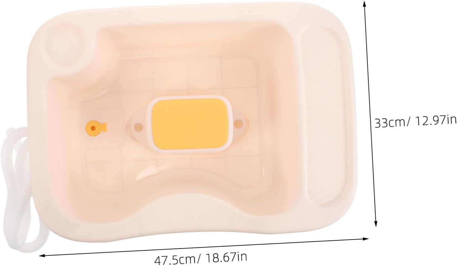 SAFIGLE Portable Hair Washing Basin for Bedridden Patients Ergonomic Shampoo Sink for Elderly and Disabled Lightweight and Easy to Use for Home Care and Postpartum Use