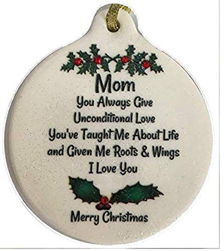 Laurie G Creations Mom Unconditional Love Porcelain Ornament