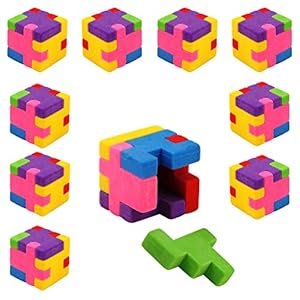 PartyPack Würfel Radiergummis Set - 9x