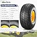 MaxAuto 15x6.00-6 Tire and Wheel, 15x6.00-6 Lawn Mower Tires, 15x6-6 Front Tire Assembly Compatible with John Deere/Cub Cadet Riding Mowers, 3