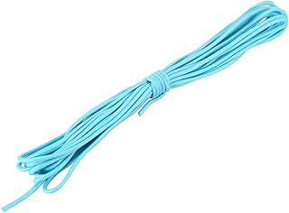 Cuerda de paracaídas de supervivencia, 9 cuerdas de 7,62 m, 25 m, 249,5 kg, luminosa que brilla en la oscuridad, a prueba de desgarros, color azul