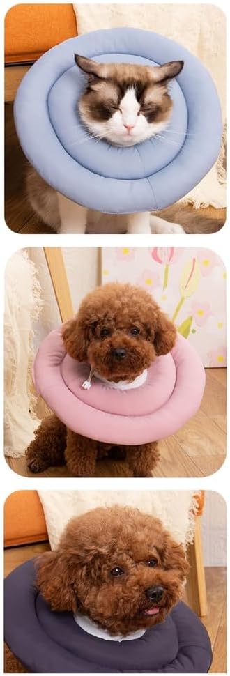 Soft Dog Cone Collar After Surgery Alternative for Dogs to Stop Licking, Comfortable Neck Pillow Cone,Pink,3XL