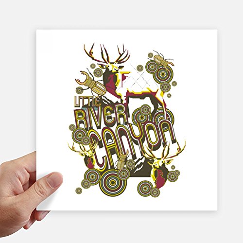 Stickers cuadrados de animales vinilo decorativo pared pack de 4 adhesivos 20cm 2