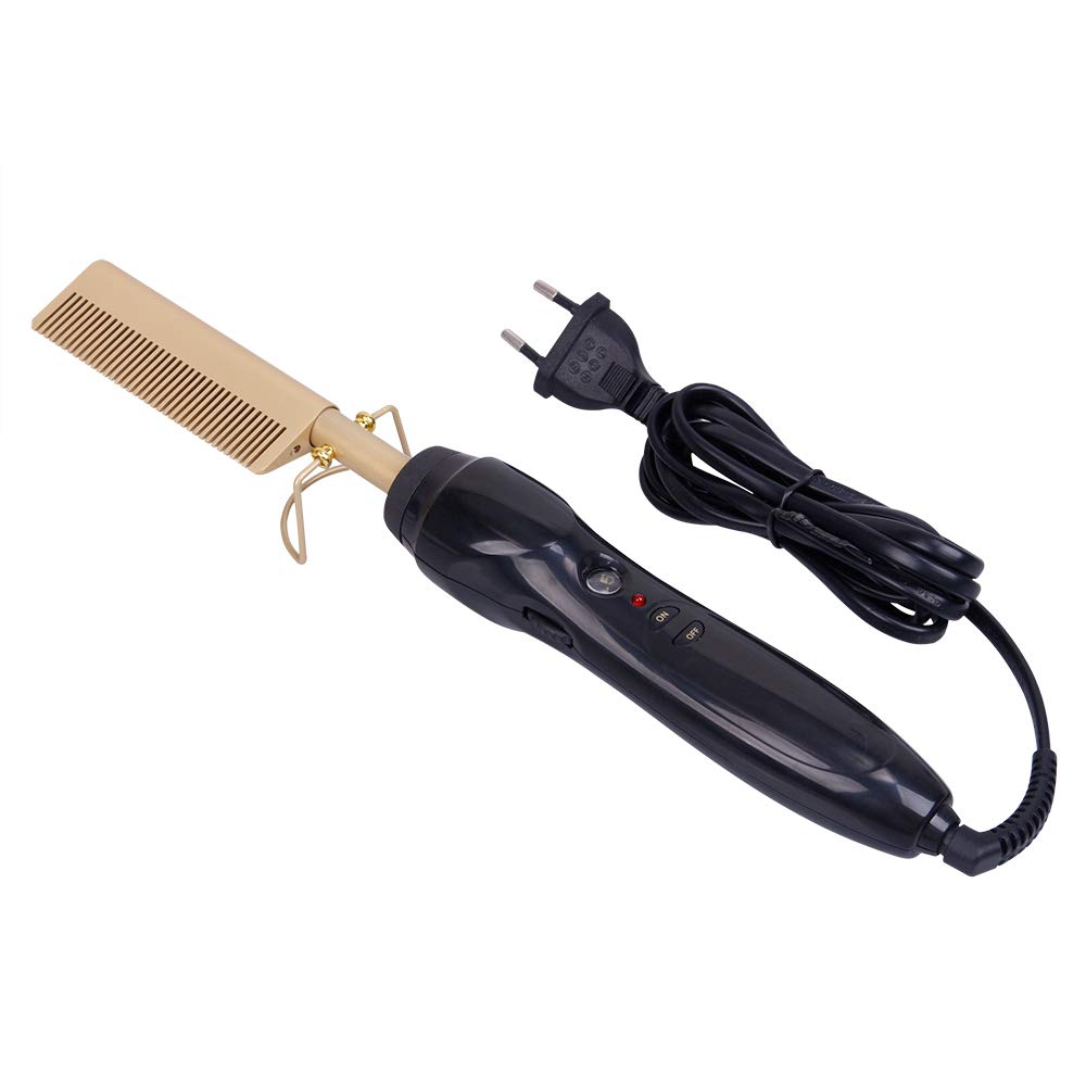 BOOBOOAU Electric Titanium Alloy Hot Straightening Comb Wand Hair Curling Irons