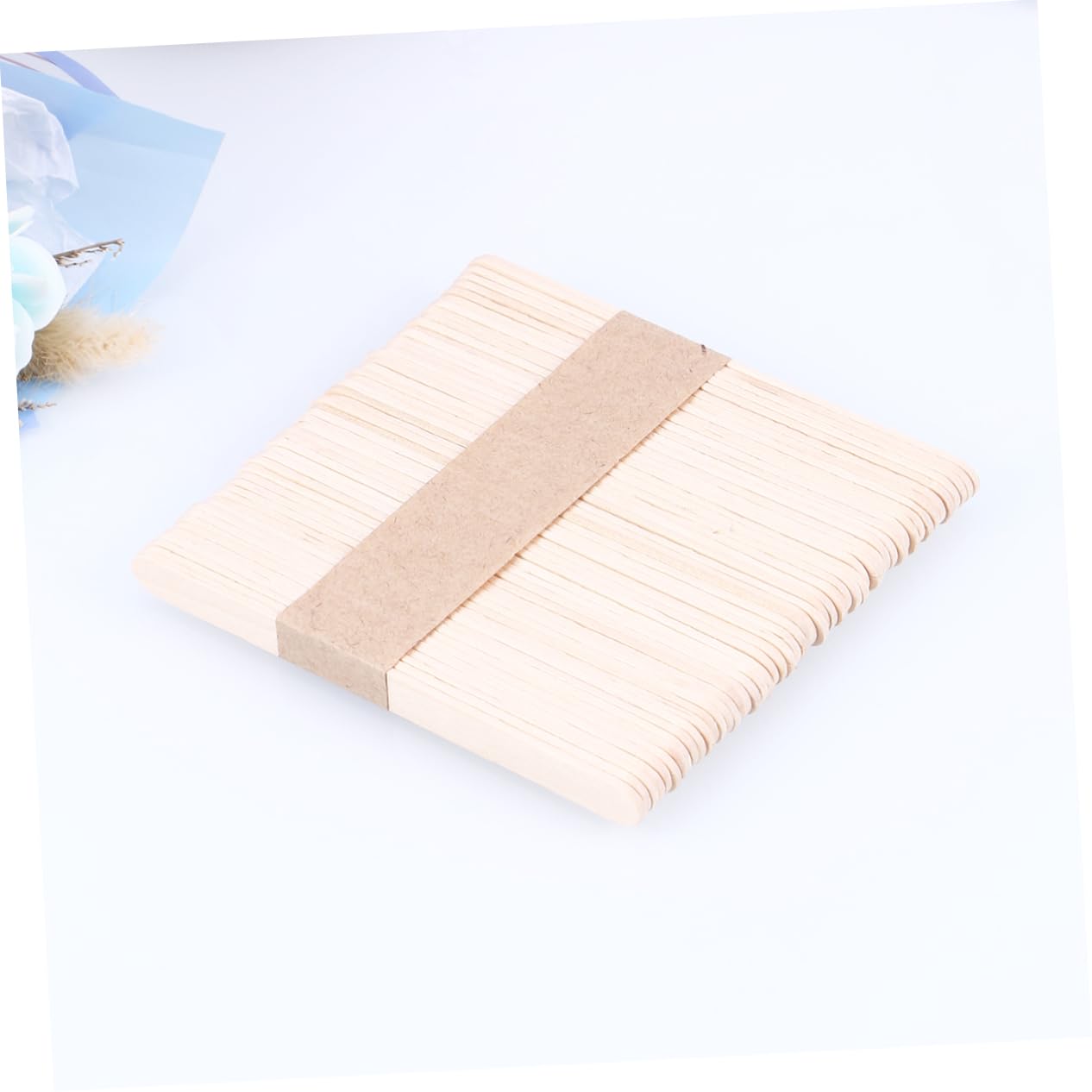 EPIGEIST 100Pcs DIY Craft Sticks Versatile and Popsicle Sticks for Creative Projects Non Waxed for Classroom and Party Activities