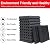 KTOESHEO 24 Pack Acoustic Panels,2" x 12" x 12"Sound Proof Foam Panels for Wall,Fireproof Absorbing Noise Cancelling Panels,to Absorb Noise and Eliminate Echoes. (12 red+12 black)