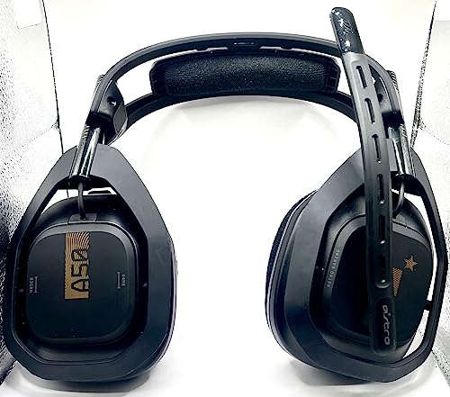 ASTRO Gaming A50 Wireless Headset with Base Station Gen 4, USB Radio Frequency, Unidirectional Microphone Headphones, Compatible with PS4, PS5, PC Windows, Mac, Black (Renewed)