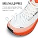 Kricely Men's Trail Running Shoes for Hiking Trekking Cross Training Breathable Slip on Walking Tennis Fashion Sneakers Lightweight Workout Gym Footwear Outdoor Jogging White Size 10