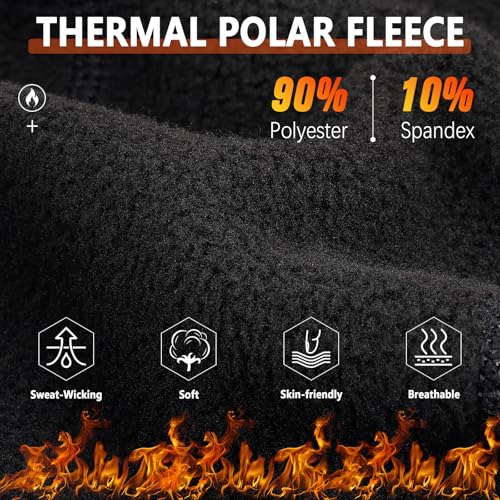 Winter Thermal Skull Cap for Men Windproof Helmet Liner with