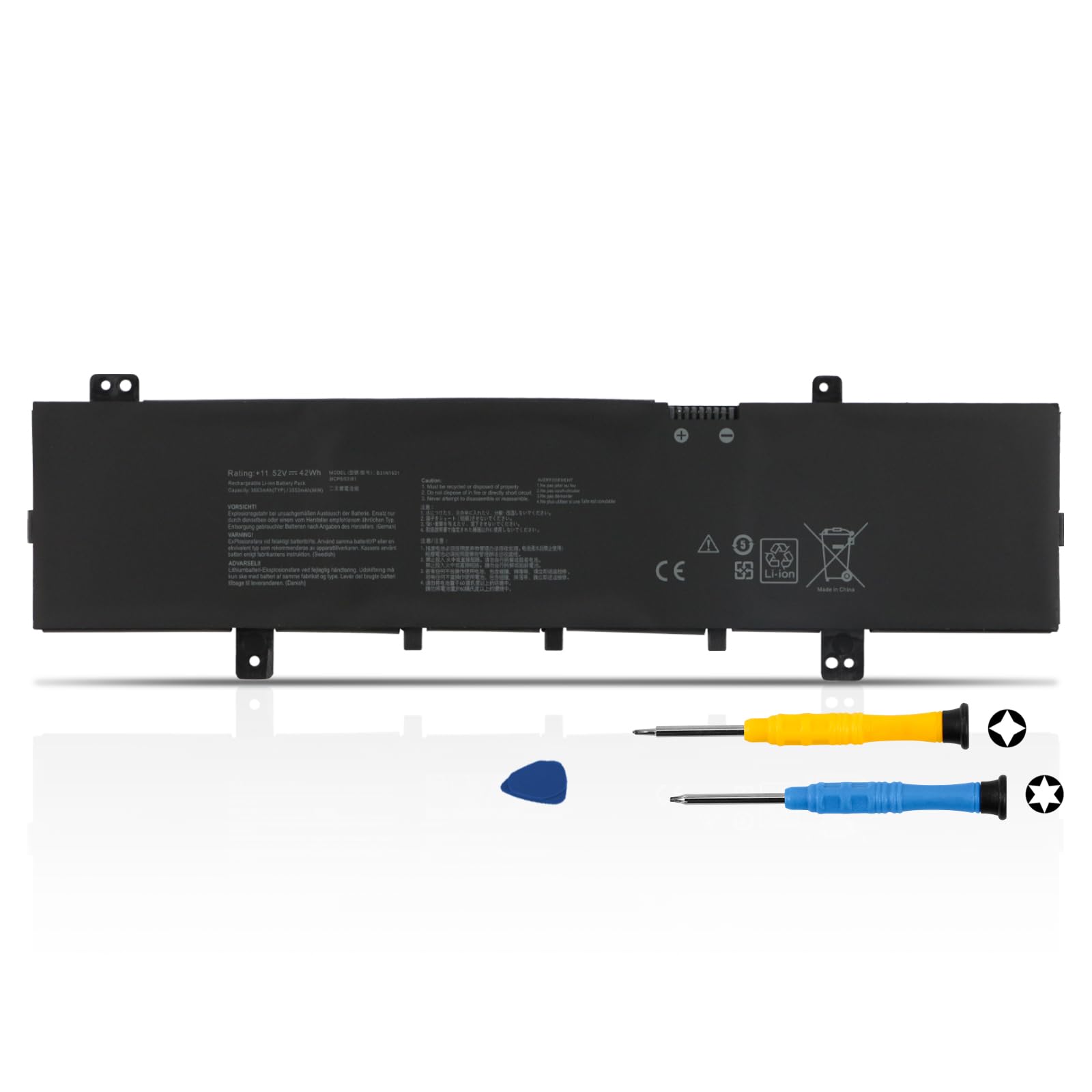 K KYUER B31N1631 Laptop Batterie pour Asus VivoBook 15 A505 F505 S505 X505 X505BA X505BP X505ZA A505BA A505BP A505ZA F505BA F505BP F505ZA S505BA S505BP S505ZA K505ZA R504BA R504BP R504ZA X505ZA-BQ117T