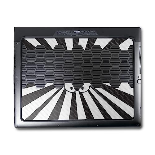 Image of MightySkins Carbon Fiber Skin Compatible with Alienware M18 R1 (2023) Full Wrap Kit - Star Rays | Protective, Durable Textured Carbon Fiber Finish | Easy to Apply & Change Styles | Made in The USA