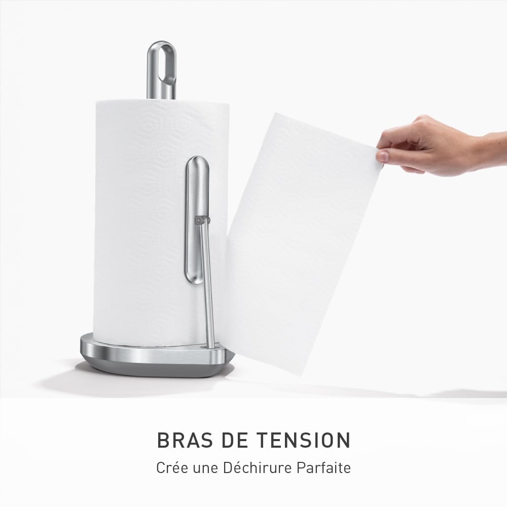 simplehuman Porte-Serviettes sur Pied avec Pompe de pulvérisation, Acier Inoxydable brossé