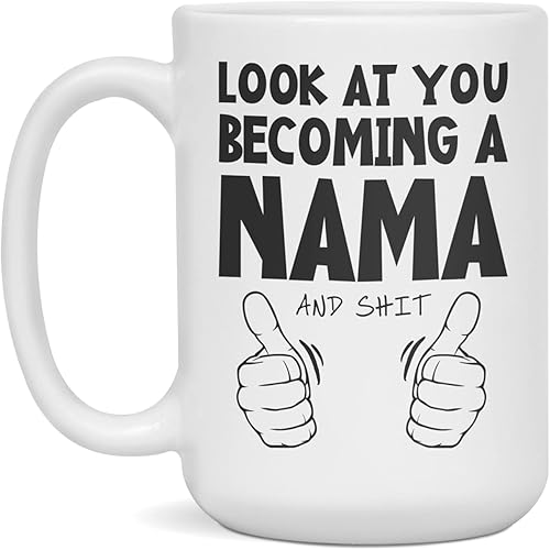 Funny Nama - Taza personalizada de Nama, 15 onzas, color blanco