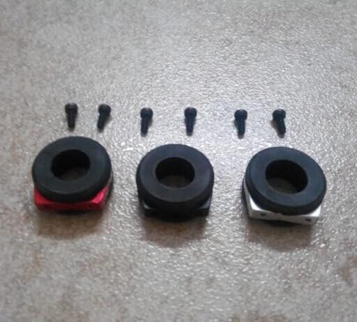 Replacement Part For 8Pcs Aluminum Alloy Plastic Rubber Seat PTZ Vibration Damping Fixed Component Mount Ring For FPV Camera Pan-tilt Fit XA650 - (Color: 010)