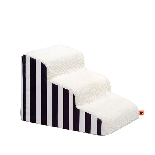Escaleras For Perros De 3 Escalones, Escaleras Portátiles For Mascotas Hechas De Esponja De Alta Densidad