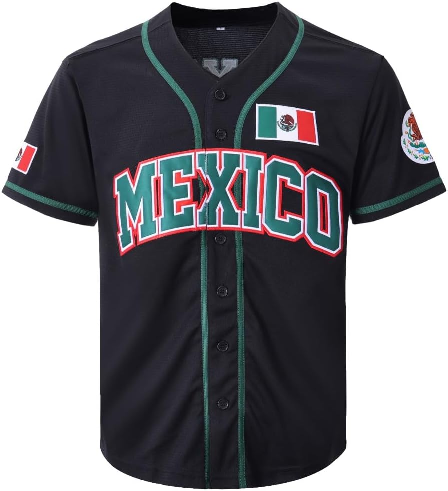 Men's Mexico Jersey #34#7 Stitched Baseball Uniform with Mexican Flag Sports Jerseys Shirts - Image 5