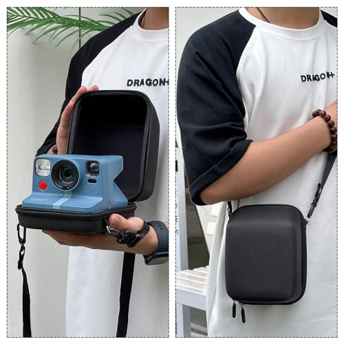 Wogozan UNIVERSAL Protective Case For Polaroid Onestep, Onestep+, Onestep 2,Now, Now+ Gen 2, I-Type Instant Film Camera - Hard Shell Camera Case With Adjustable Shoulder Strap (Black) thumb #3