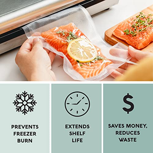 Avid Armor Vacuum Sealer Bags Rolls 2 Pack 8X50 Size For Food Saver, Seal A Meal Vac Sealers Heavy Duty Commercial, Bpa Free, Sous Vide Vaccume Safe, Cut To Size Storage Bag 100 Total Feet Embossed #TOP5