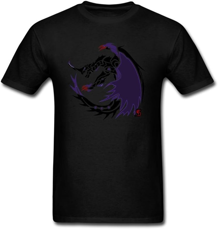 Zeeklnly Men's Monster Hunter Gore Magala Circular Emblem Short Sleeve T shirt XL