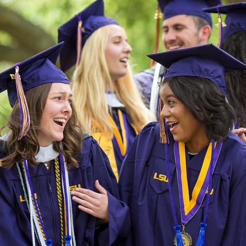 Image of Graduation Honor Cords Royal Blue Yarn Cords with Tassels for Graduation Students