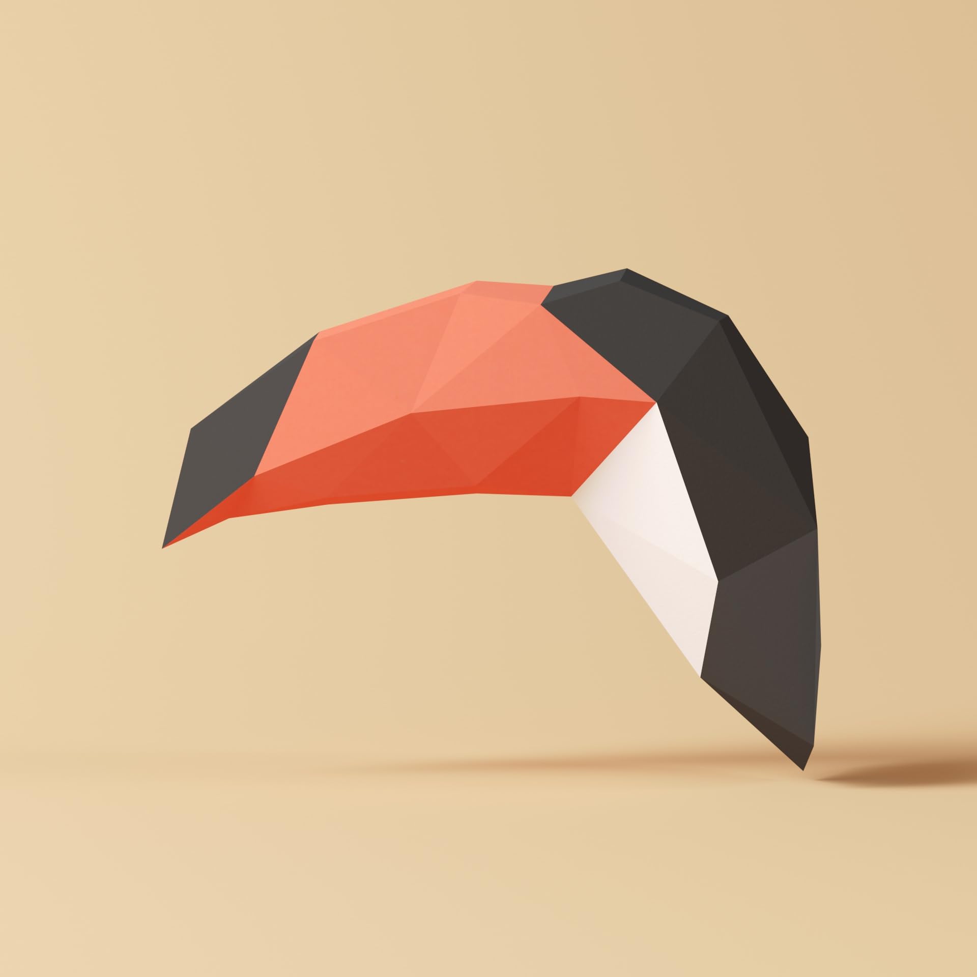 Yona DIY - Tucán Papercraft kit, Kit de origami 3D para montar a mano, 3D Puzzle para la decoración de hogar, Papiroflexia, Regalo de papel, Bricolaje en papel, Rompecabezas 3D