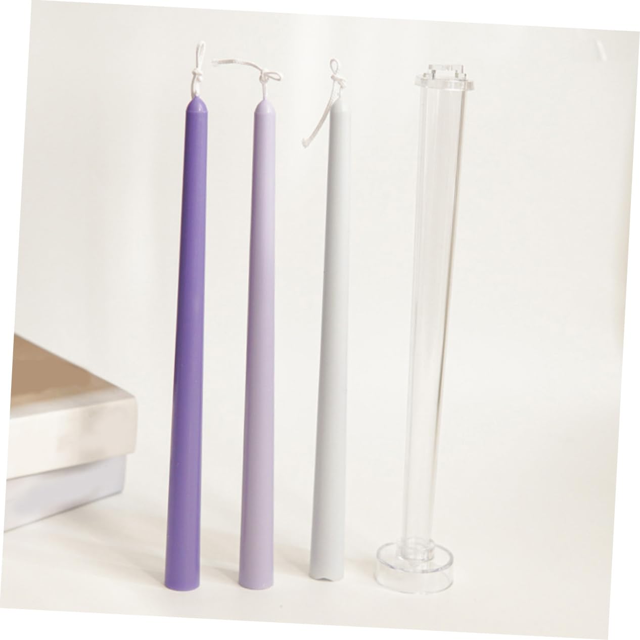 NUOBESTY 10stücke Tapered Rod Kerzenform Für Kerzenherstellung Langlebige Plastikform Für Handwerksprojekte Für Hochzeits Und Festdekorationen