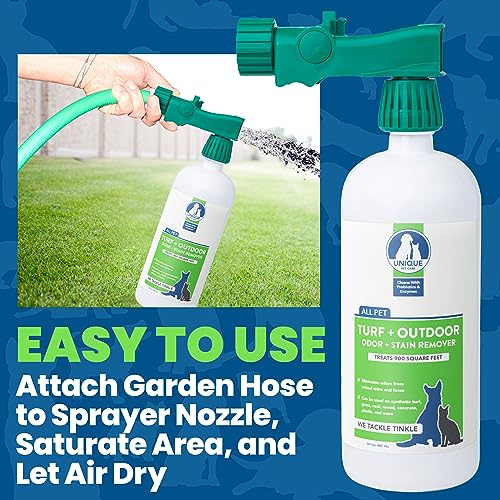 Unique Natural Products 20C-2 Removedor de odor para ambiente externo e grama 850 ml com bocal de fi