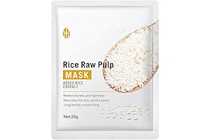 5 Pcs Bioaqua Rice Raw Pulp Hydrating Facial Mask