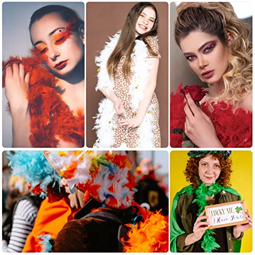 tharaht 19 color- 4060g 2yard chandelle feather boa dancing wedding party halloween costume decoration feathers boa